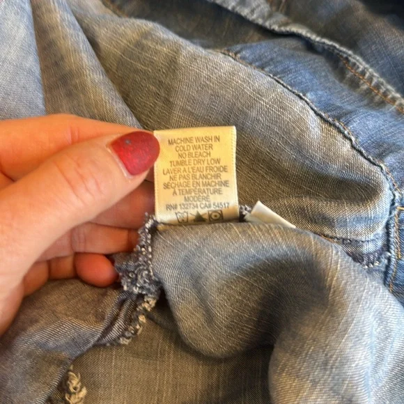 Anthropologie Chambray Denim Shirt Dress - Picture 11 of 11